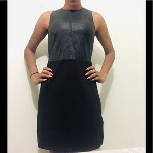 Divided Simple Black Dress